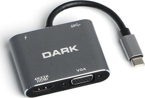 USB 3.1 Type-C' den 4K UHD HDMI & VGA Dönüştürücü Adaptör