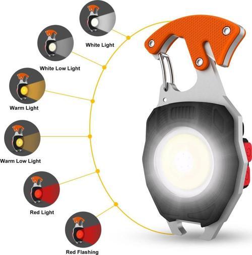 Pe-327 Çok Fonksiyonlu Tornavida Düdük Şişe Açacağı Ateş Yakıcı Mıknatıslı Type-C Şarjlı Anah