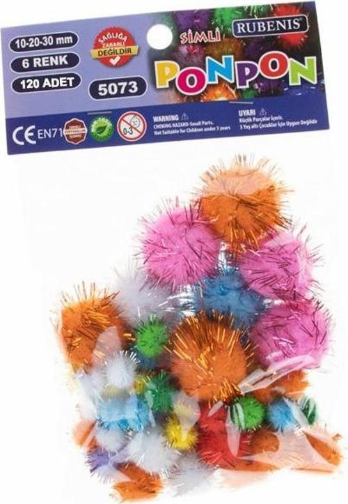 Rubenıs 6 Renk Ponpon Metalik 120 Li 5073