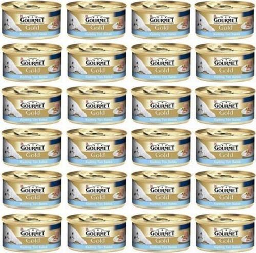 Gold Kıyılmış Ton Balıklı Konserve Yetişkin Kedi Maması 24 x 85 G