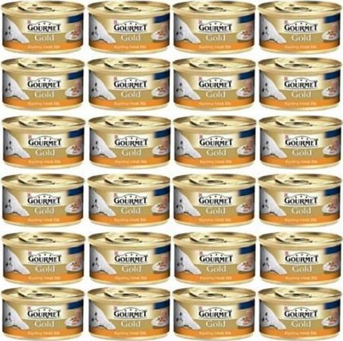 Purina Gourmet Gold Kıyılmış Hindi Etli Konserve Yetişkin Kedi Maması 24 x 85 G