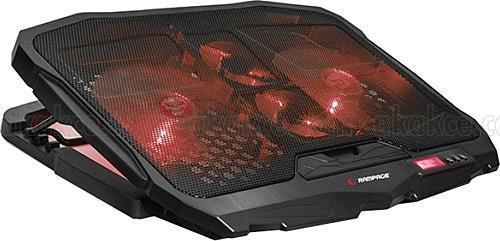 Rampage AD-RC4 Siyah 2-125 mm+2-70mm Işıklı Fan 15"-17" Notebook Soğutucu Stand