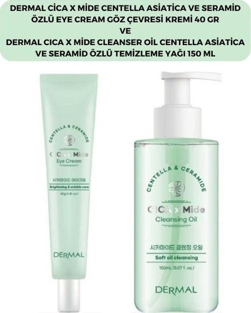 Cıca X Mide Centella Asiatica Özlü Göz Çevresi Kremi ve Temizleme Yağı