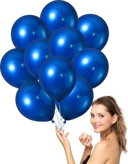 25 ADET VIP KALİTE PARLAK METALİK MAVİ BALON HELYUM GAZI UYUMLUDUR SHINY METALLIC VIP BLUE  BALLOON