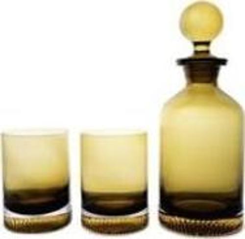 Amber Gold Viski Seti-3 Parça