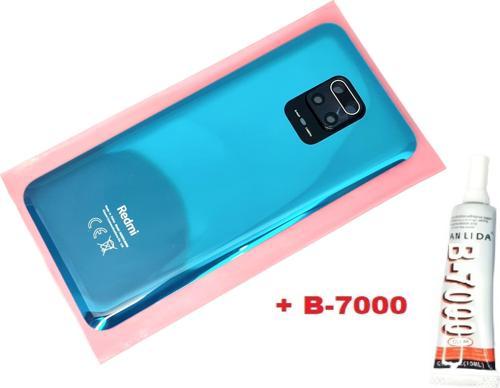 Xiaomi Redmi Note 9 PRO Arka Kapak Batarya Kapağı (LENSLİ CAM) (B-7000) MAVİ