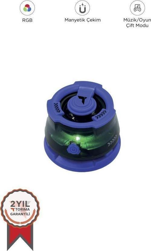 D39 Mor Manyetik RGB Işıklı 5.3  Telefon Tutucu Mini Bluetooth Hoparlör Speaker