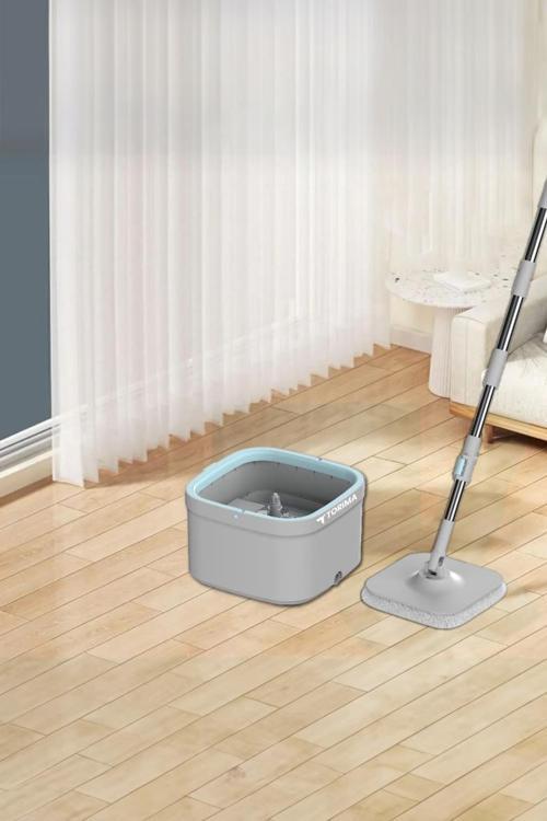 TMP-02 Temiz Kirli Suyu Ayıran Otomatik Temizlik Seti 3 + Extra Mop Bezli Paspas