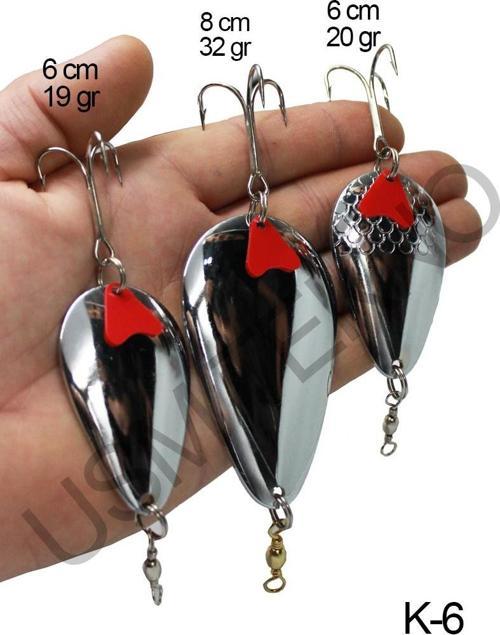 Turna Kaşık 3 Adet Rapala Lures Yapay Yem Turna Kaşığı Turna Levrek Lüfer Alabalık Kaşığı