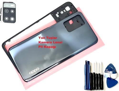 Oppo A54 KASA Arka Pil Batarya Kapağı (TAMİR SETİ) SİYAH