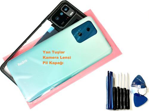 Xiaomi Redmi Note 10 Pro (5G) KASA Arka Pil Batarya Kapağı (TAMİR SETİ) MAVİ