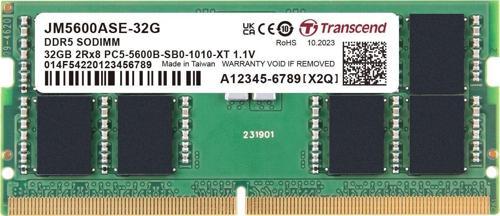 JM5600ASE-32G 32GB DDR5 5600Mhz CL46 1.1V Notebook Ram