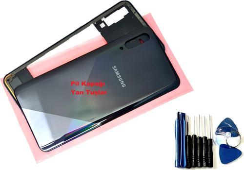 Samsung Galaxy A30S A307 KASA Arka Pil Batarya Kapağı (TAMİR SETİ) SİYAH