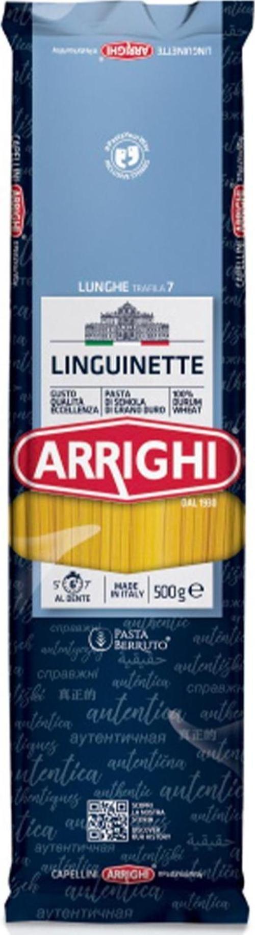 Arrighi Linguinette Çubuk Makarna İtalyan Makarnası 500 g e