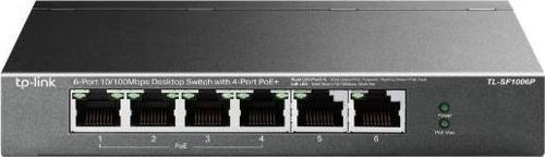TL-SF1006P 5 Port 4 Port Poe+ 10-100 Mbps 2 Port Uplink Switch Çelik Kasa