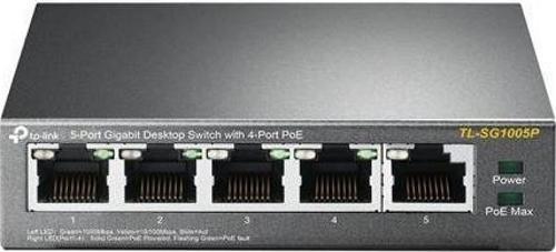TL-SG1005P 5 Port 4 Port Poe+ 10-100-1000 Mbps Switch Çelik Kasa