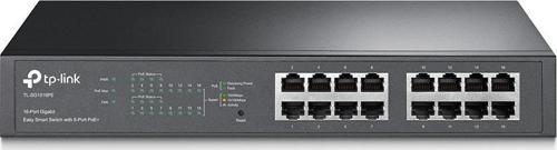TL-SG1016PE 8 Port Poe+ 16 Port 10-100-1000 Mbps Switch Çelik Kasa Rack Mount