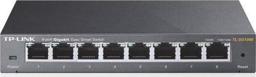 TL-SG108E 8 Port 10-100-1000 Mbps Easy Smart Switch Çelik Kasa