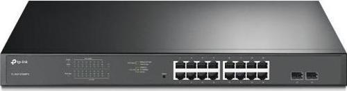 TL-SG1218MPE 16 Port 10-100-1000 Poe+ Switch 2 Port SFP Çelik Kasa Rack Mount