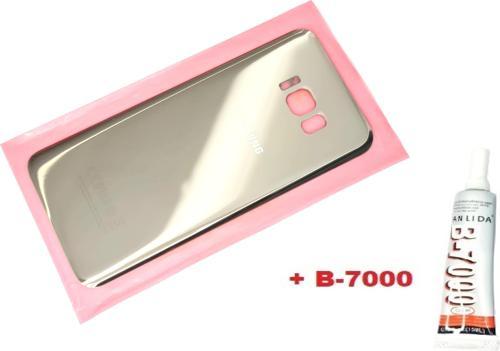 Samsung Galaxy S8 PLUS Arka Pil Batarya Kapağı (CAM+B-7000) GOLD