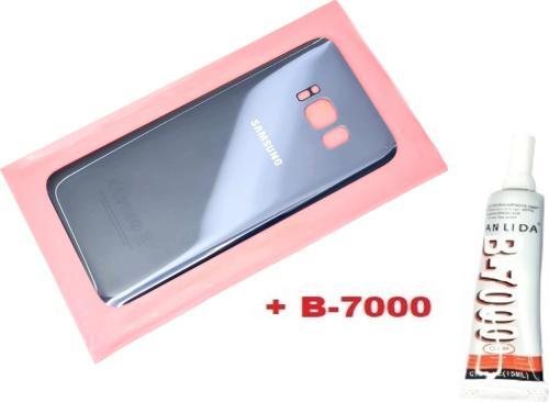 Samsung Galaxy S8 Arka Pil Batarya Kapağı (CAM+B-7000) MAVİ