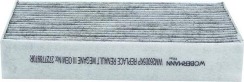 Renault Megane Iii Coupe 1.6 16V Bifuel 2008- Karbonlu Polen Filtresi