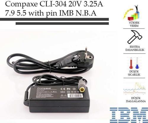 CLI-304 Ibm- 20v-3.25a 7.9-5.5-With Pin Notebook Adaptör