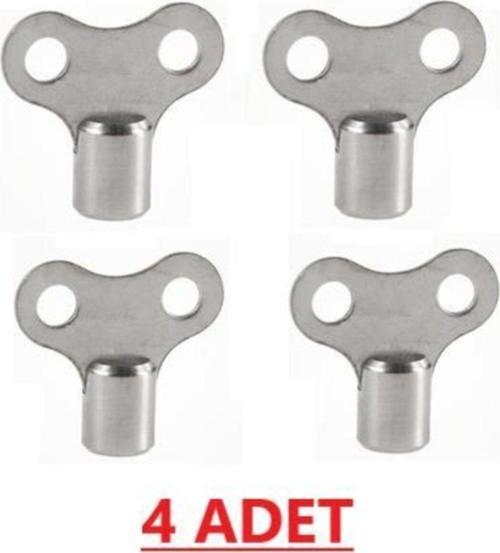 Radyatör Prujör Petek Havlupan Hava Alma Purjör Anahtarı 4 Adet