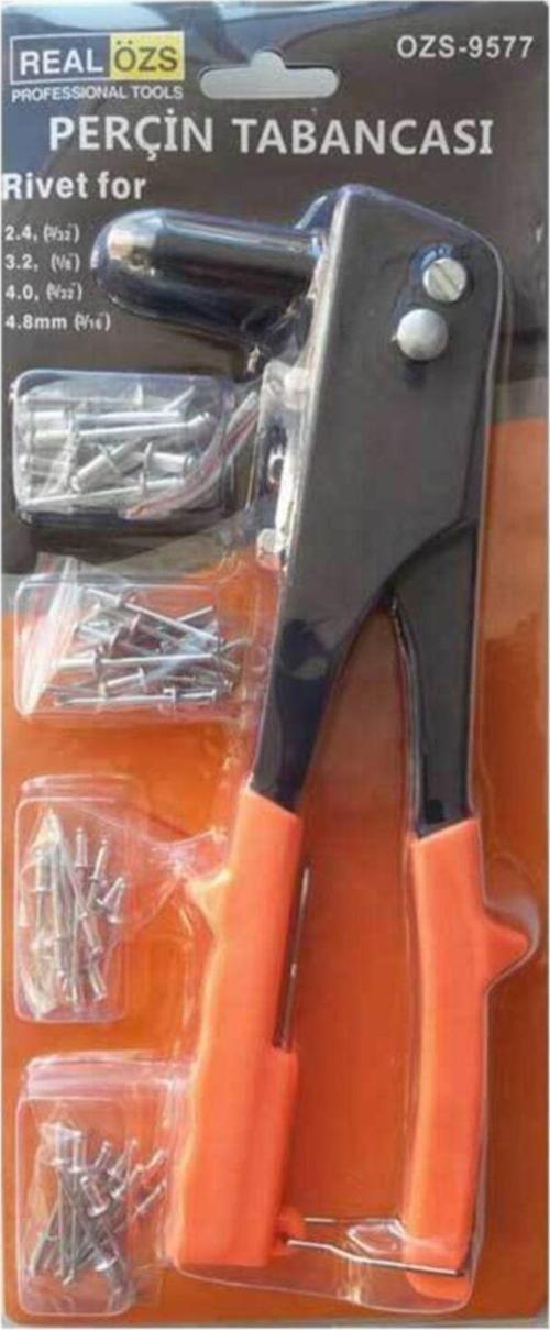 -9577 Profesyonel 240mm Perçin Tabancası 40 Adet Perçinli