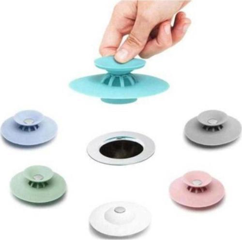 Lavabo Tıpası Ve Süzgeç Silikon Lavabo Süzgeci Tıkanma Önleyici
