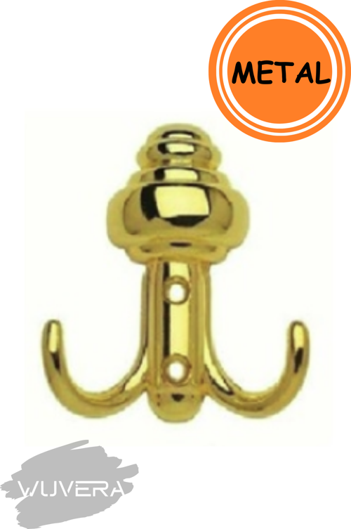 Sarıklı Askı Vestiyer Duvar Askısı Mobilya Metal Dolap Elbise Askılığı Gold Askı