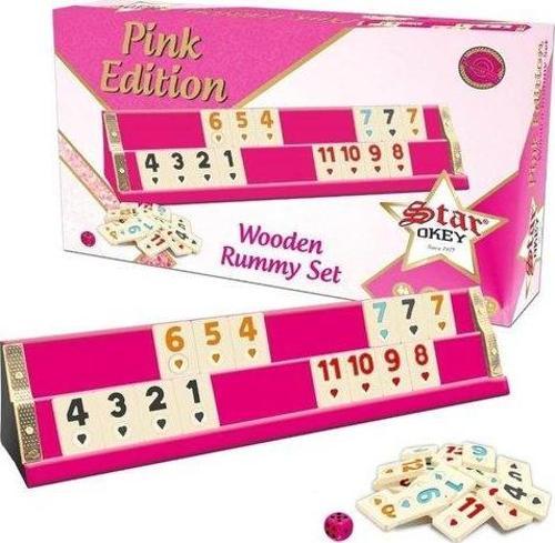 Pınk Ahşap Okey Takımı