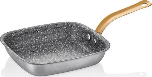 Alu Granit Kare Tava 14x12cm