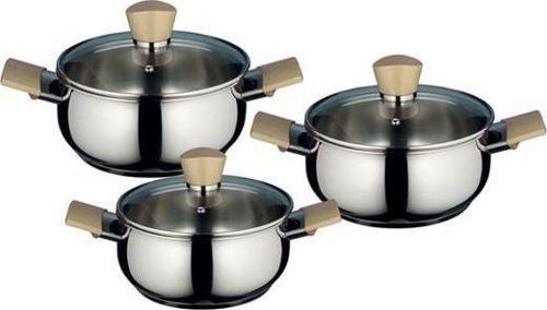 Sude Krem Mini Tencere Seti 6 Parça