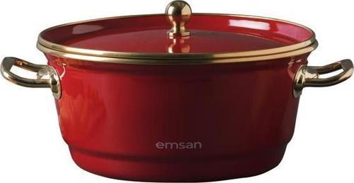 Troy Emaye 24 Cm Kızartma Tenceresi Kırmızı