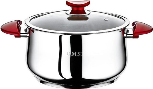 Derin Tencere 24x14 cm Kırmızı 2038