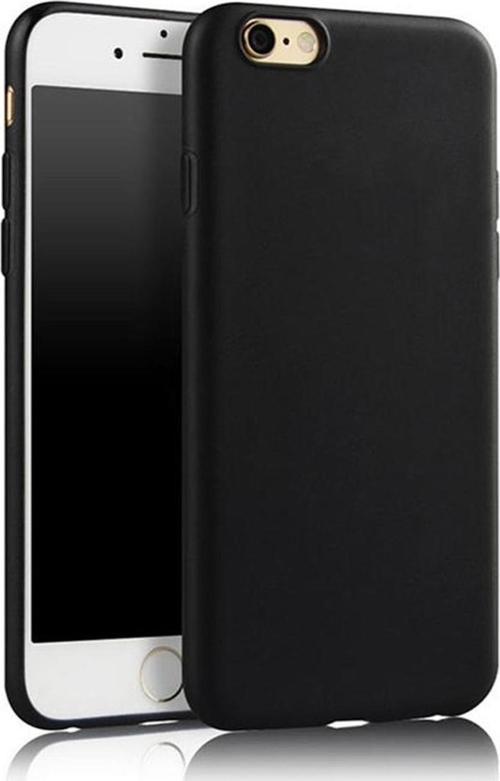 Apple iPhone 6s Plus Kapak Mat Siyah Silikon Lux Kılıf