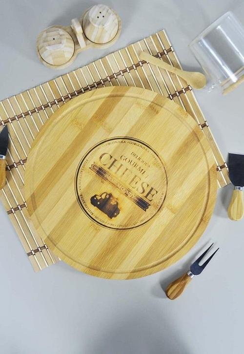 Bambu Peynir Sunum Tabağı 30cm 2021-65