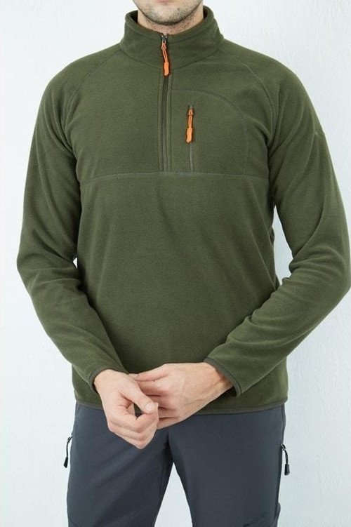 Gamma Yarım Fermuarlı Erkek Outdoor Polar