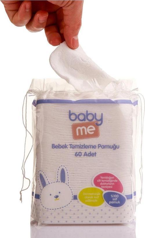 Baby Me Bebek Temizleme Pamuğu 60 Adet