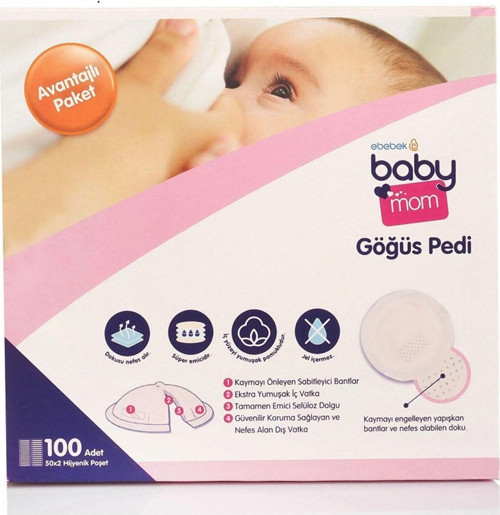 Baby Mom Göğüs Pedi 100 Adet