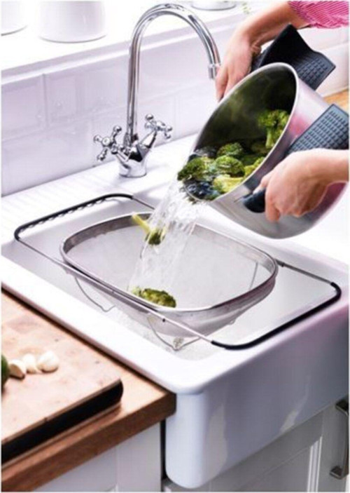 Idealısk Süzgeç, Paslanmaz Çelik ( 34 Cm X 23 Cm )