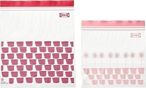 Istad Kilitlenebilir Buzdolabı Poşeti, Kırmızı-Pembe, 2,5 Lt X 1,2 Lt, 50 Adet