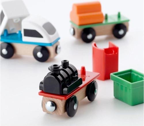 Lıllabo Oyuncak Ahşap Tren Seti Çok Renkli