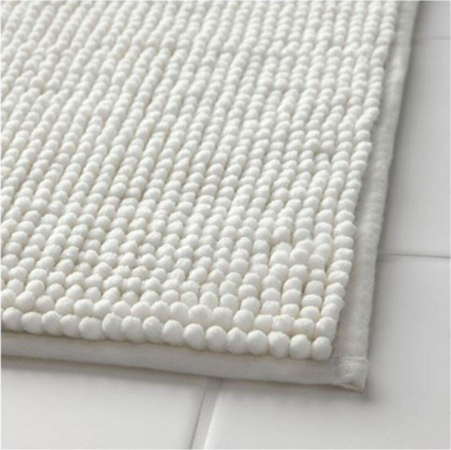 Banyo Paspası 50X80 Cm Meridyendukkan Beyaz Renk Mikrofiber Banyo Halısı