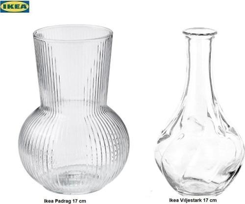 Padrag Ve Vıljestark Dekoratif Cam Vazo 2'Li 17 Cm