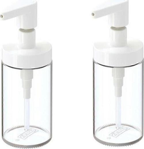 Tackan Sıvı Sabunluk Cam - Beyaz Kapaklı X 2 Adet