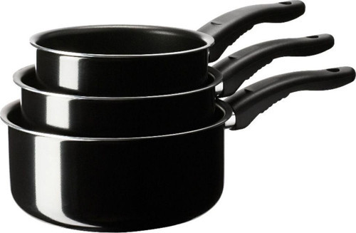 Teflon Sos Tenceresi, Siyah, 1 Lt 1,5 Lt 2 Lt, 3 Parça İkea