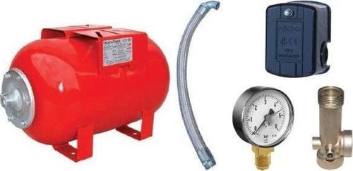 24 Litre Yatay Ayaklı Hidrofor Kiti, Hidrofor Bağlantı Takımı