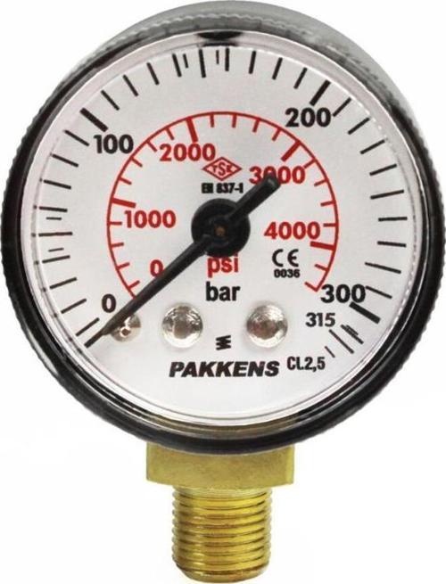 0-315 Bar 40 mm Alttan Bağlantılı Kuru Manometre G 1/8 inç